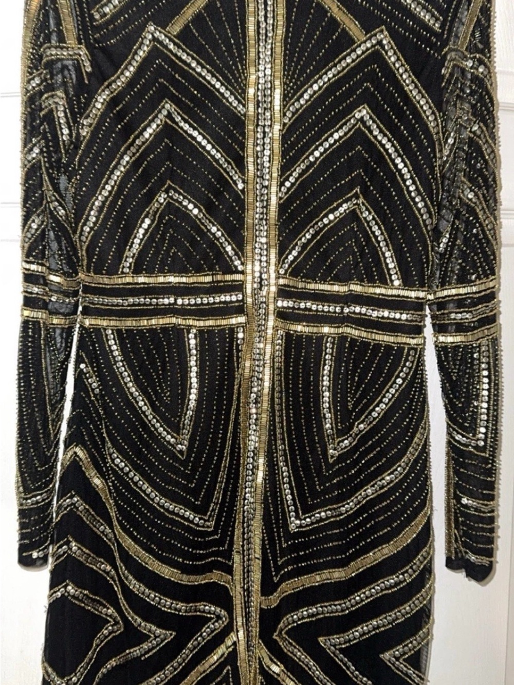 Gianni Bini Black Evening Top with Subtle Sheen
